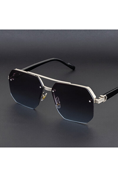 Choice1 1PC H Retro Double Bridges Square Eyewear Metal Men Sunglasses Fashio...