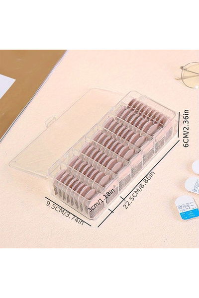 Choice 1pcs Acrylic Contact Lens Case 7 Compartments Storage Box with Lid Dus...
