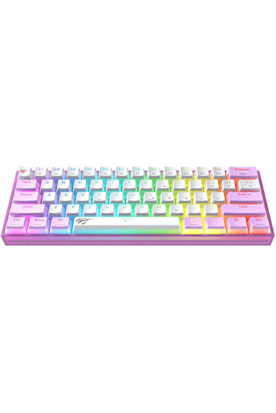 Havit Tastatură gaming cu fir KB877L, RGB, USB, Mov
