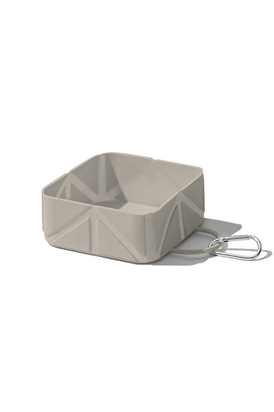 Choice6 Grey Silicone Collapsible Pet Travel Bowl: Portable Dog & Cat Bowl fo...