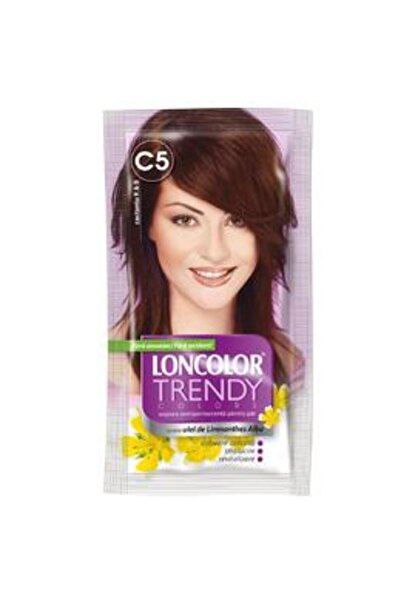 Loncolor Vopsea Semipermanenta Trendy Colors, nuanta C5 castaniu R & B, 2x 25 ml