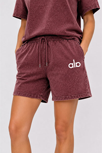 ZAVIXO Women's Washed Effect Shorts Casual Modern Look