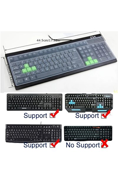 Choice Beige Universal Keyboard Silicone Protector Film Skin Cover Desktop PC...