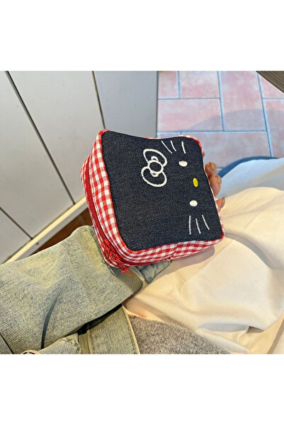 Choice1 A Kawaii Hello Kitty New Embroidery Small Square Bag Makeup Bag Polar...