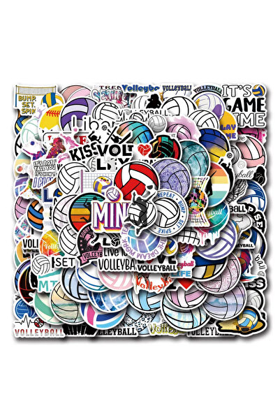Choice 110pcs 110PCS Volleyball Cartoon Stickers Ball Sports Graffiti Sticker...