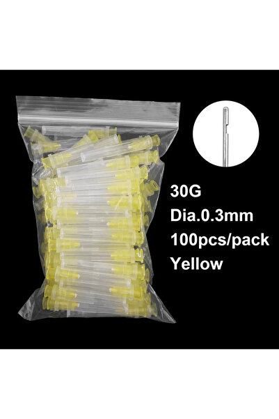 choice2 إبرة ري قناة الجذر السنية 30G-0.3mm، 100 قطعة/كيس، للري الجانبي لقناة...