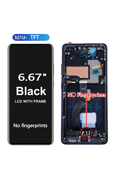 choice2 شاشة TFT سوداء الإطار جديدة من نوع AMOLED لهاتف S21 Ultra 5G، شاشة LC...