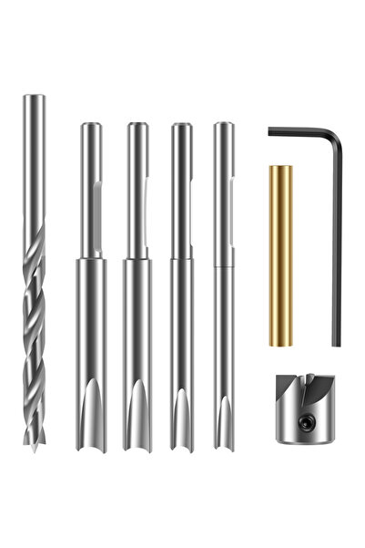 Choice Silver 8PCS 8Pcs Pen Barrel Trimmer Kit Sturdy Woodworking Mill Trimme...