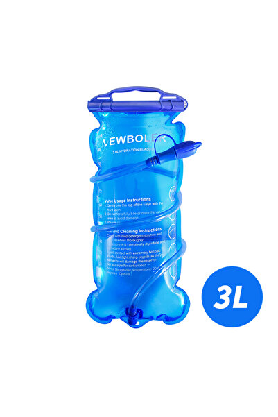 Choice4 حقيبة تخزين مياه BOT241-BLU-3L خالية من مادة BPA بسعة 1/1.5/2/3 لتر ل...