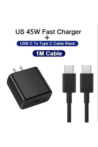 Choice1 US Black Charger 45W Fast Charging For USB C Charger PD Quick Charge ...