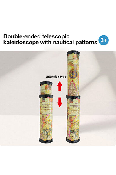 Choice blue Classic colorful kaleidoscope with three-mirror design, retractab...