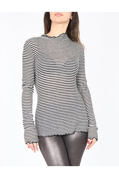 Evendi Blouse, White/Black