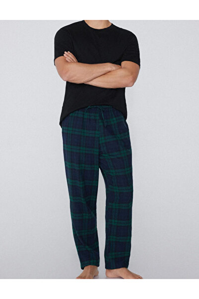 Evendi Pajama pants, Green/Navy