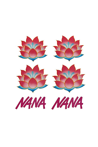 Choice A Anime NANA Oosaki Nana Cosplay Tattoo Lotus Flower Waterproof Red Le...