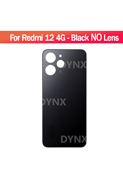 Choice For Redmi12 4G Black For Redmi 12 4G Battery Back Cover Glass Panel Re...