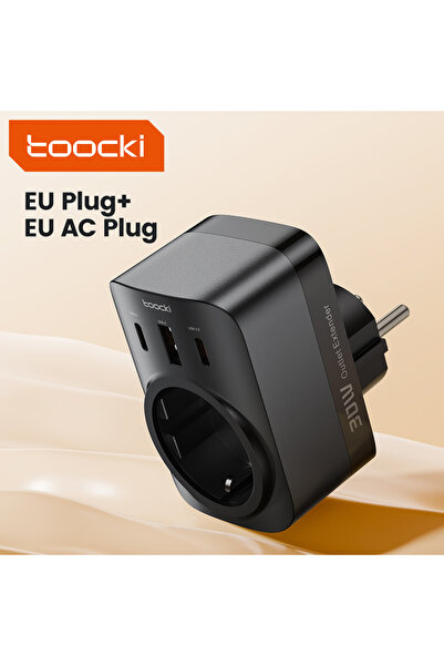 Choice1 toocki Black Toocki PD 30W GaN Charger With AC Outlets Mobile Phone C...