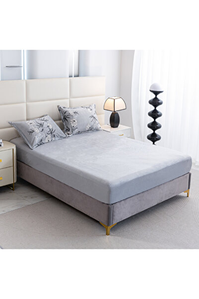 Bleco Winter Floral Milk Velvet Bedding Set | Single 4Pcs / Double 6Pcs (Extr...