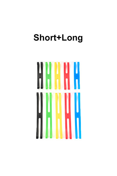 Choice1 5PCS Short 5PCS Long Outdoor Camping Tableware Storage Silicone Strap...