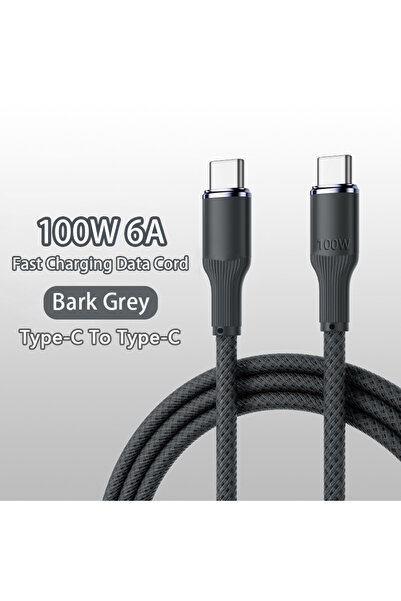 choice2 Type-C to Type-C 1m Bark Grey NNBILI 100W C To C Type C Cable For iPh...
