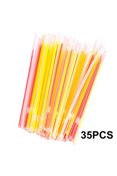 Choice 35PCS 35Pcs Glow Stick Bulk Set - 8" Multicolor Glow in the Dark Neckl...
