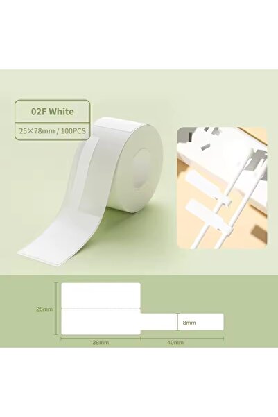 Choice5 white Niimbot B1/ B21/B3S/B31 Cable Label Paper Waterproof Fiber Wire...