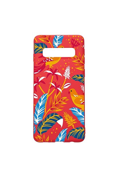 bestcase Θήκη σιλικόνης συμβατή με Samsung Galaxy S10 Plus, με σχέδιο χρωματι...