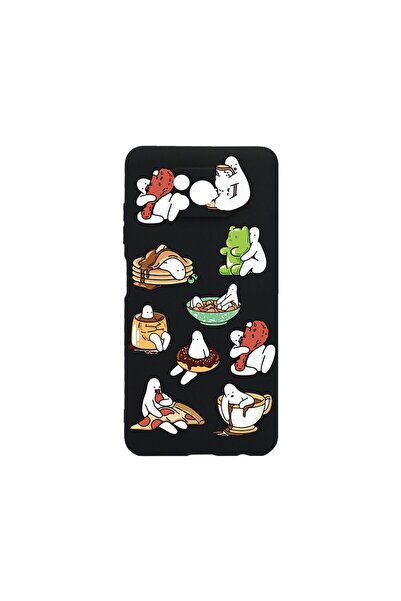 bestcase Тънък силиконов калъф 0.8ММ, съвместим с Xiaomi Poco X3 Pro,  "Ядене...