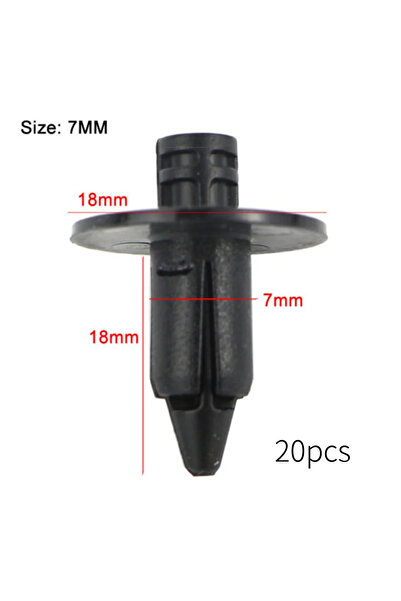 Choice 7MM-20PCS 20pcs Universal Motorcycle Push Pin Rivets 6/7/8mm Plastic F...