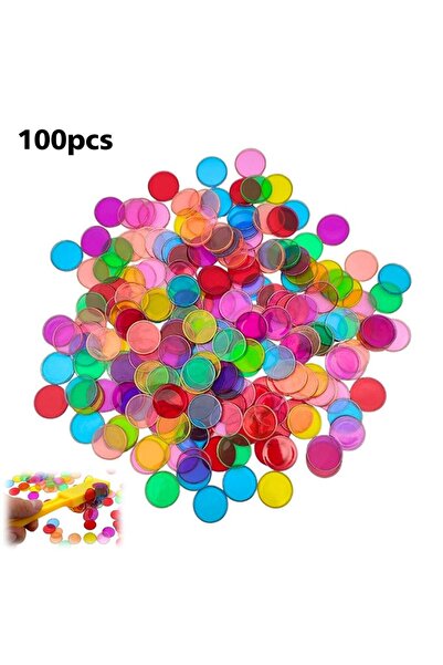 Choice5 100 Pcs Montessori Magnetic Chips for Bingo Wand Party Game Counting ...