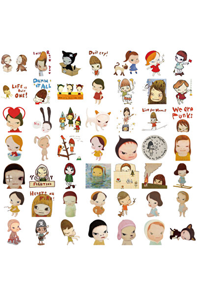 Choice 50pcs 50/100PCS Yoshitomo Nara Stickers Cute Handbooks Material Phone ...