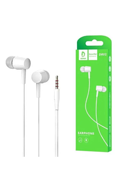 Denmen Căști intraauriculare Jack 3,5mm Microfon DR02 HIFI