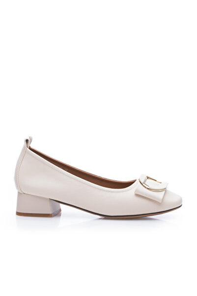 UrbanShoes Pantofi eleganți damă din piele naturală - 4407 Crem Box