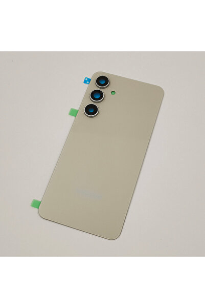 Choice1 غطاء خلفي زجاجي أبيض لهاتف S24 FE SM-S721، غطاء البطارية، غلاف الباب ...