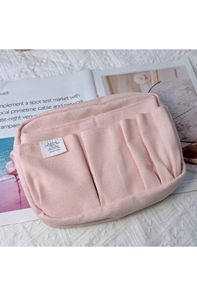 Choice9 Pink - M Large Capacity Canvas Storage Bag Simple Design For High Sch...