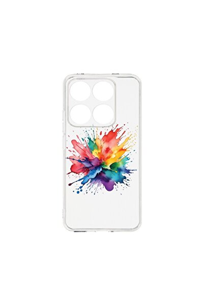 bestcase Θήκη για Xiaomi 14T, BestCase™ Διαφανής Σιλικόνη 2MM, Color Splash, ...