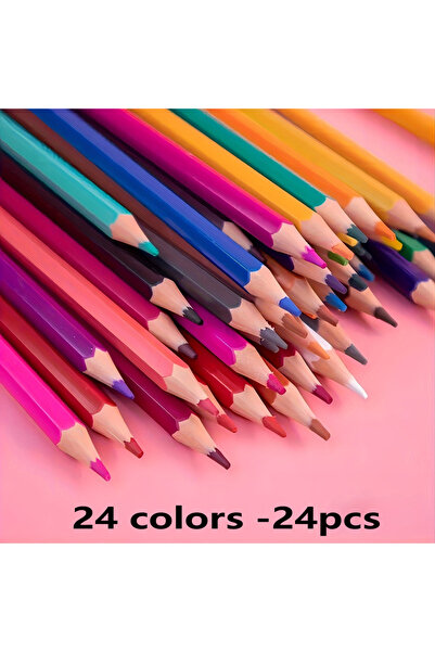 Choice1 24-Colors Colored Pencil Set, Soft Core Oil Pastels for Coloring Book...
