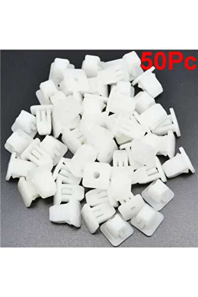 Choice WHITE 50Pcs 8* 8.5mm Plastic Rivets Fastener bumper nut screw seat qui...
