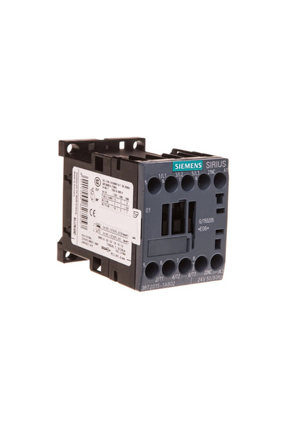 Siemens Contactor de putere 7A 3P 24V AC 0Z 1R S00 3RT2015-1AB02