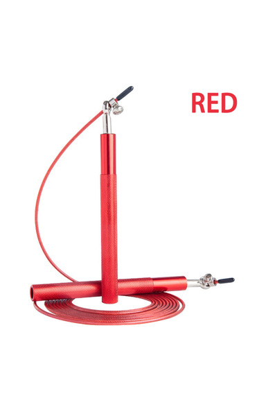 Choice red 1PCS Aluminum Alloy Bearing Steel Wire Speed Skipping Rope Profess...