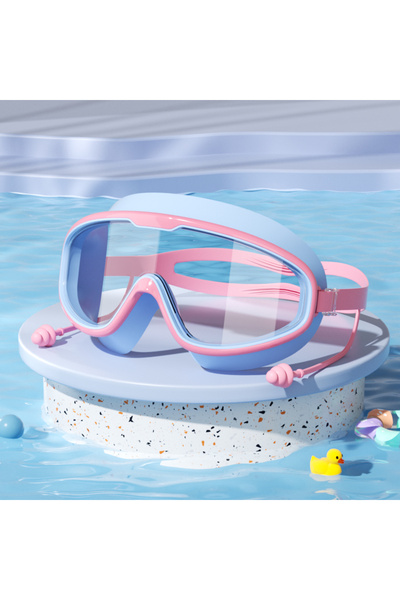 Choice5 Pink-blue Kids Swimming Goggles Big Frame HD View Anti-fog Waterproof...