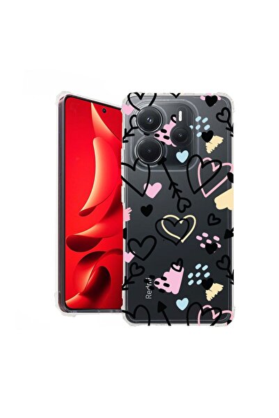 bestcase Husă pentru Xiaomi Redmi Note 14 5G, Antișoc 1.5MM, Simboluri de dra...