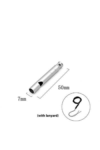 Choice 1pc 【C】Titanium Alloy Emergency Whistle With Cord Outdoor Survival Saf...