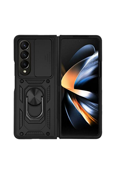 Sonique Θήκη Ring Armor CamPro για Samsung (Large Hole) Galaxy Z Fold 4 Μαύρο