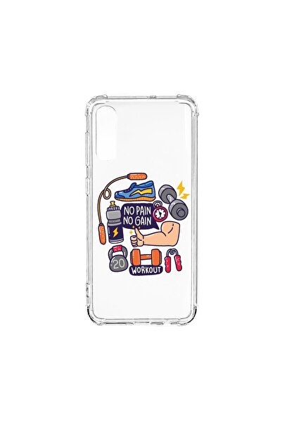 bestcase Husă Antișoc Compatibilă cu Xiaomi Redmi 9AT, No Pain No Gain, Silic...