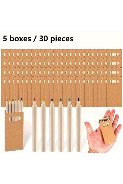 Choice Multicolored-5 Boxes 30pcs Mini Colored Pencils, Ideal for Art Project...