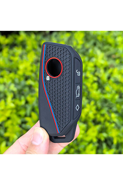 Choice Black Silicone Car Key Fob Ring Chain Cover Case For BMW 530i 540i 550...