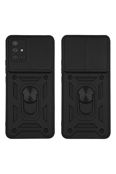 Sonique Θήκη Ring Armor CamPro για Samsung Galaxy A71 Μαύρο