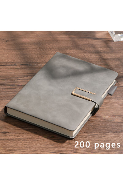 Choice A5 grey-200pages Personalized Vintage A5 Leather Notebook Soft Cover I...
