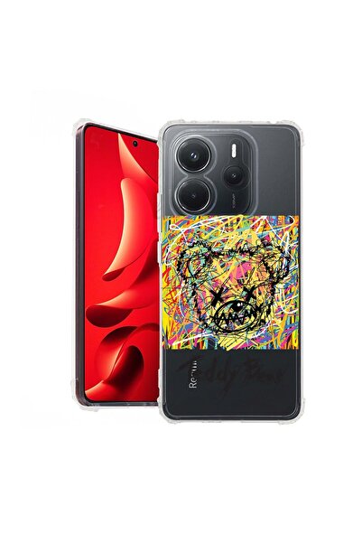bestcase Husă pentru Xiaomi Redmi Note 14 5G, Antișoc 1.5MM, Ursuleț de pluș ...