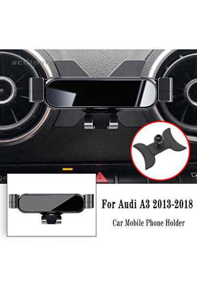 Choice حامل هاتف أسود للسيارة لأودي A3 S3 8V 2014-2020، حامل ملاحة بالجاذبية،...
